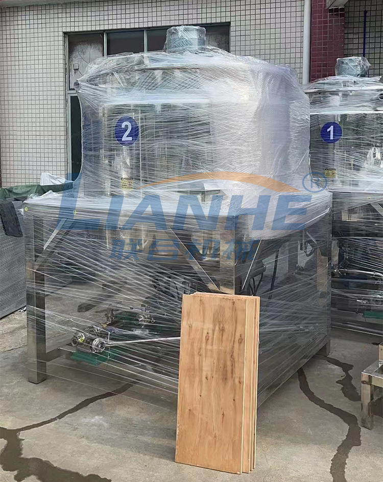 2022-05-17 外貿部，【2T液洗均質攪拌鍋組合平台】今日裝櫃發貨美國！